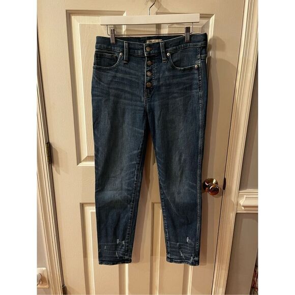 Madewell Slim Straight Button Fly Jeans sz 29 EUC - Picture 1 of 8